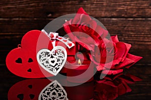 Festive Valentine`s day background