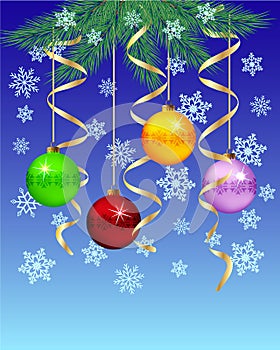 Festive winter background