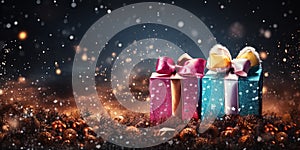 Festive xmas greeting card background