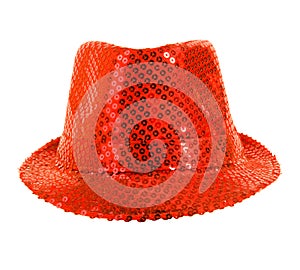 Festively red hat