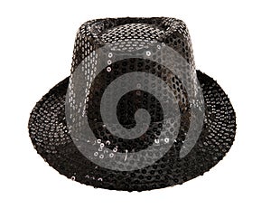 Festively shining black hat photo