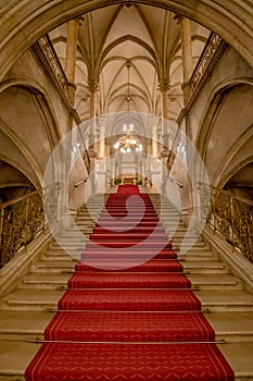 Festivity Stairs in the Vienna City Hall, Austria