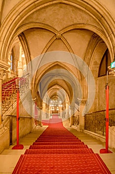 Festivity Stairs in the Vienna City Hall, Austria