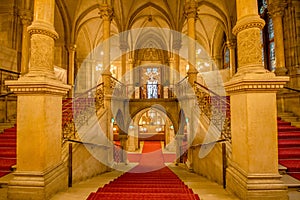 Festivity Stairs in the Vienna City Hall, Austria