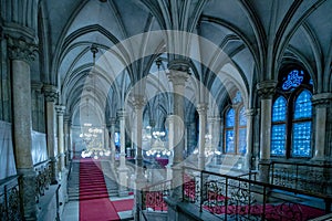 Festivity Stairs in the Vienna City Hall, Austria