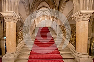 Festivity Stairs in the Vienna City Hall, Austria