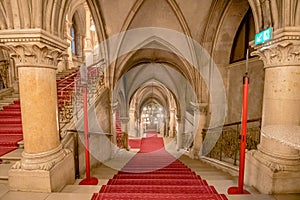 Festivity Stairs in the Vienna City Hall, Austria