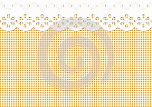 Feston / ornament on checkered pattern - endless