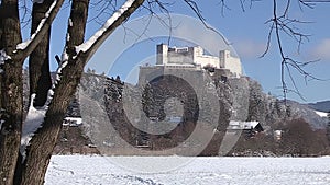 Festung Hohensalzburg in Winter, Snow in Salzburg,