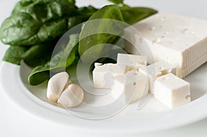 Feta cheese and spinach