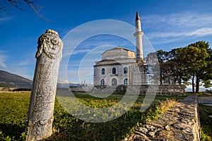 Fethiye Mosque with the Tomb of Ali Pasha in the foreground, and the Byzantine Museum, Ioannina, Greece