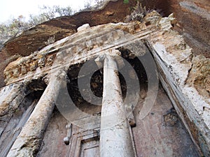 Fethiye rock tombs Amyntas