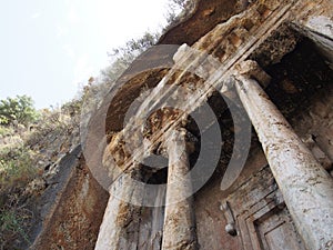 Fethiye rock tombs Amyntas