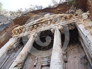 Fethiye rock tombs Amyntas