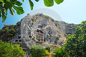 Fethiye rock tombs photo