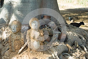 fetish in Lobi village, Burkina faso