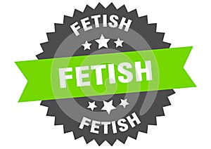 fetish sign. fetish circular band label. fetish sticker