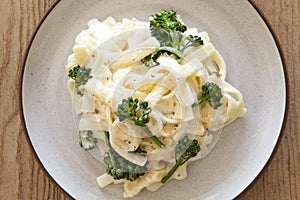 Fettuccine Alfredo with Broccolini