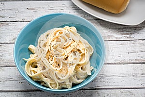 Fettuccine Alfredo classic Italian Pasta