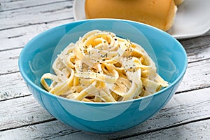 Fettuccine Alfredo classic Italian Pasta