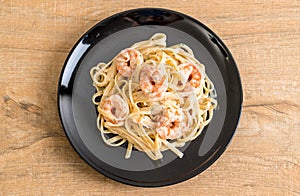 fettuccini pasta with shrimp