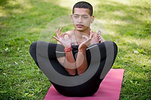 Fetus yoga posture