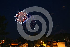 Feu d`artifice de la fÃªte nationale