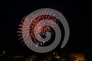 Feu d`artifice de la fÃªte nationale