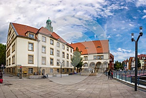 Feuerbach Rathaus Old Architecture Landmark Stuttgart Germany