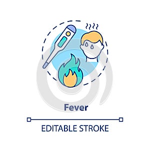 Fever concept icon