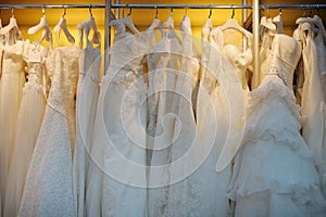 A few beautiful wedding dresses