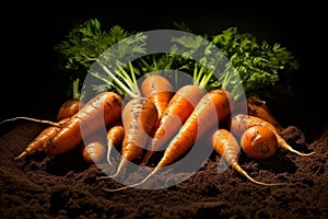 A few carrots on the ground in the studios.