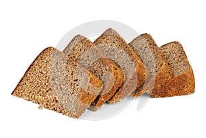Few chunks of rye bread