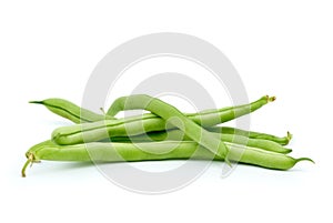 Few green french beans photo