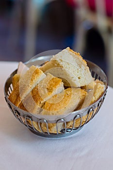 Bread in basket. photo