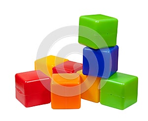 Few plastic toy blocks