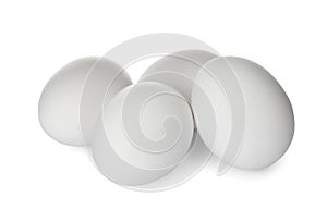 Few raw chicken eggs