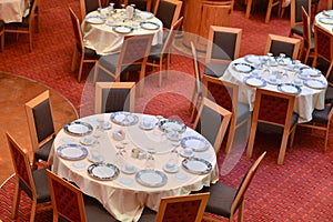 Few tables in dining room