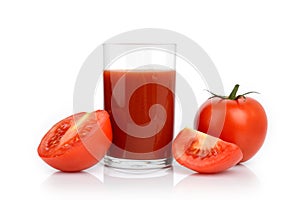 Few toamtoes and tomato juice