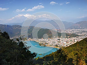 Fewa Lake Pokhara Himalayas Nepal