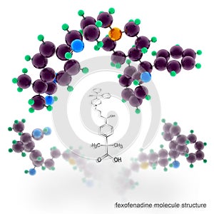 Fexofenadine molecule structure