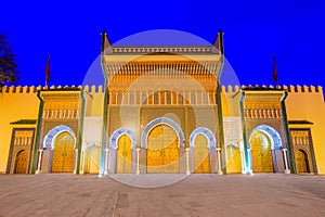 Fez or Fes, Morocco. Alawi Royal Palace.