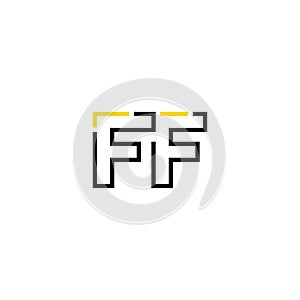 FF Letter logo icon design template elements photo