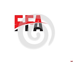 FFA Letter Initial Logo Design Vector Illustration