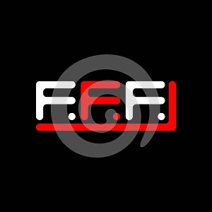 FFF letter logo creative design with vector graphic, FFF