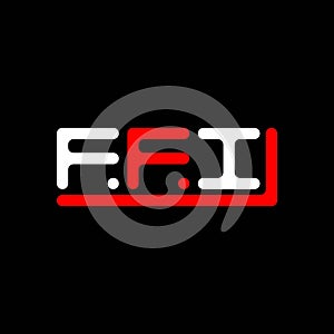 FFI letter logo creative design with vector graphic, FFI