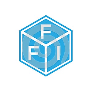 FFI letter logo design on black background. FFI creative initials letter logo concept. FFI letter design