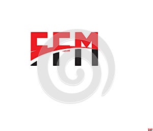 FFM Letter Initial Logo Design Vector Illustration photo