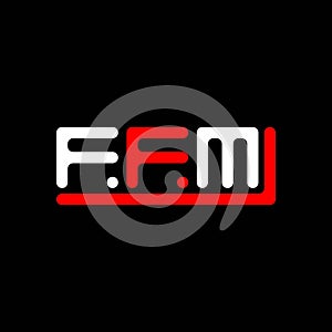 FFM letter logo creative design with vector graphic, FFM photo