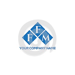 FFM letter logo design on WHITE background. FFM creative initials letter logo concept. FFM letter design